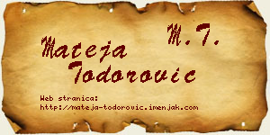 Mateja Todorović vizit kartica